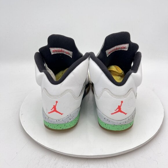 Nike Air Jordan 5 Retro Youth Size 4Y Women 5.5 440888-115 Green Space Jam Shoes - Picture 7 of 11